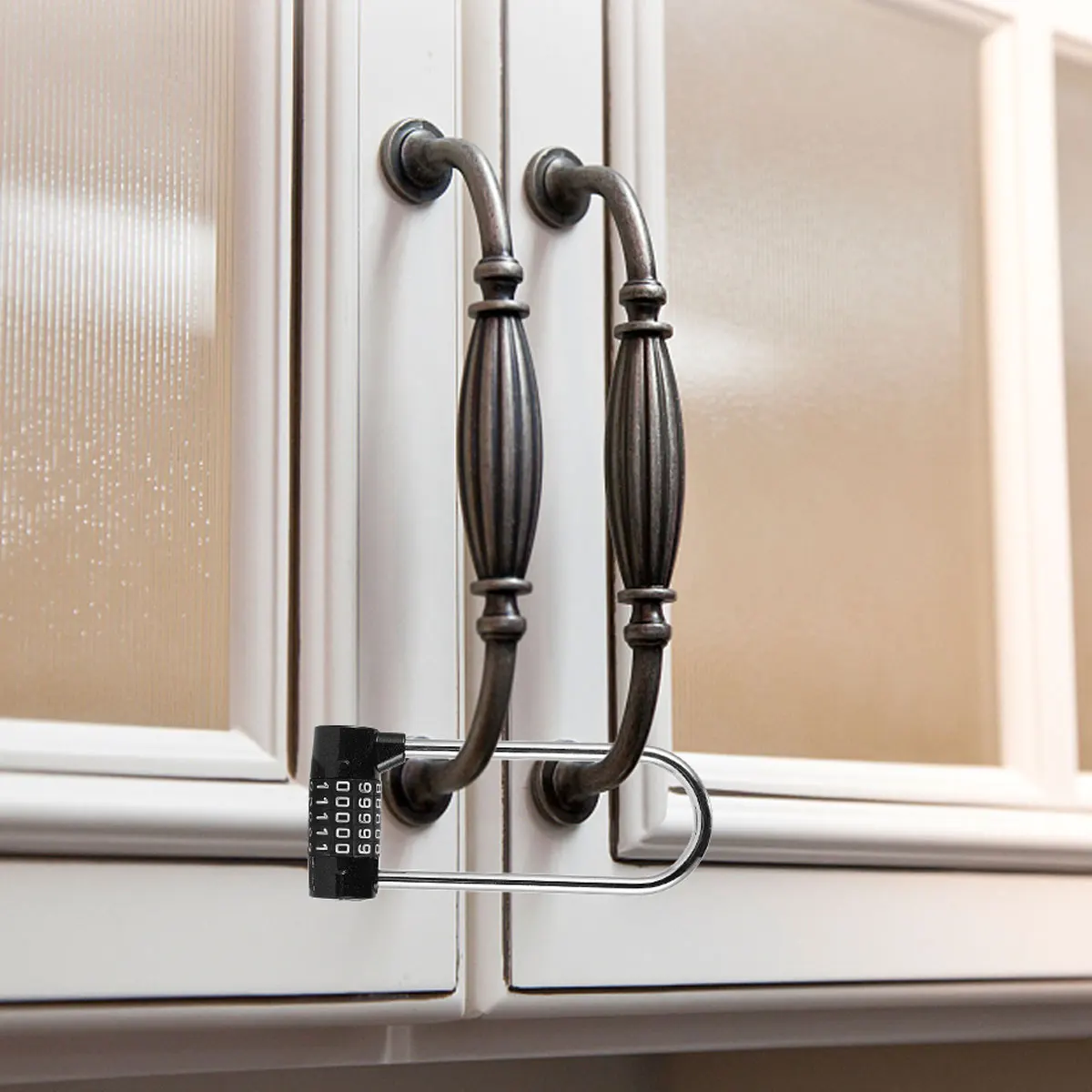 

U Shaped For Cabinet U Password Door Dial Shaped Door Password Handle Luggage Hanging Lock Security Hanging Lock