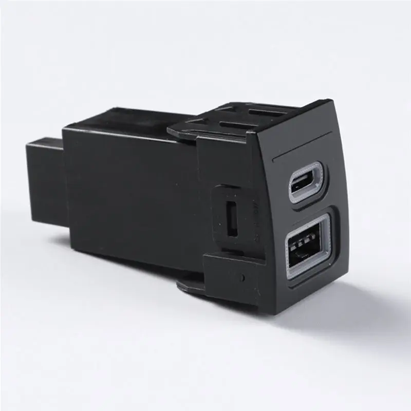 Reliable-USB Charging Power Adapter Double QC3.0 Type C PD Car Phone Socket For VW Polo 9N 9N3 04- 11