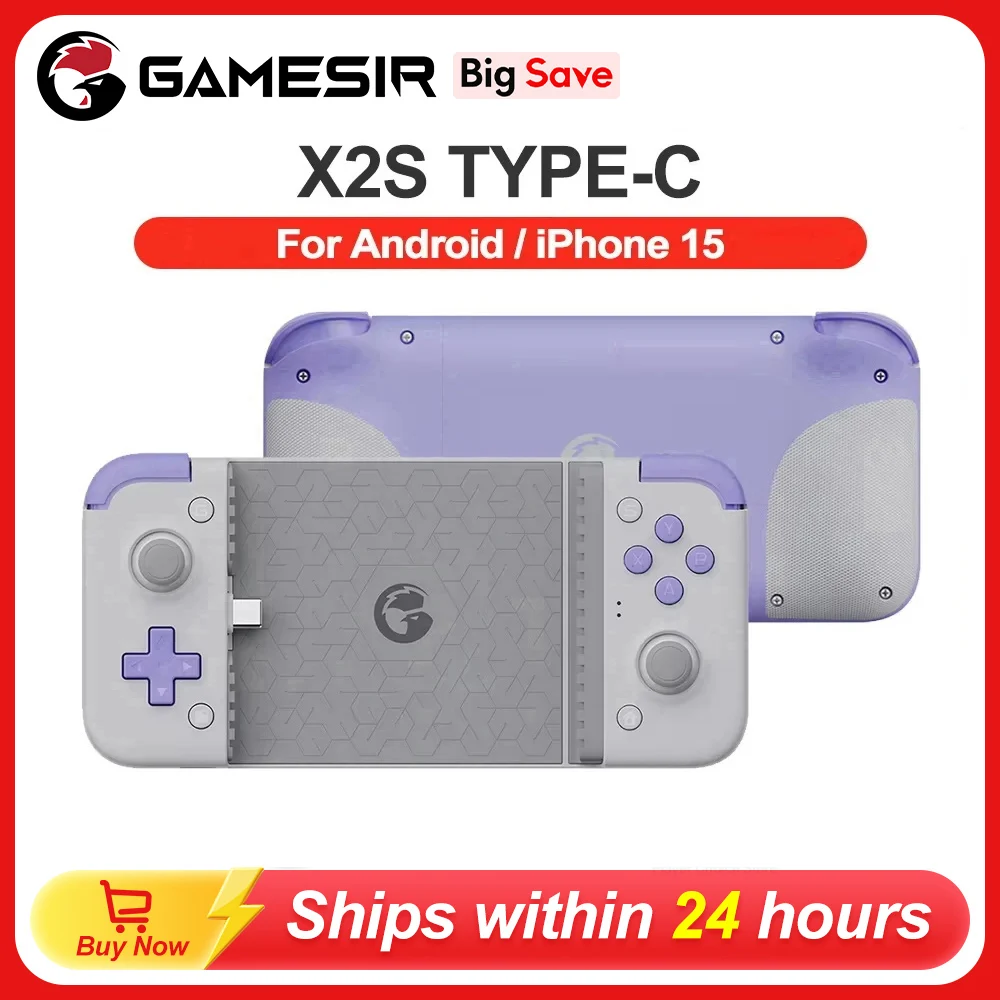 GameSir X2s Mobile Gamepad Android Phone Game Controller for Cloud Gaming Xbox Game Pass STADIA xCloud Hall Effect Joystick