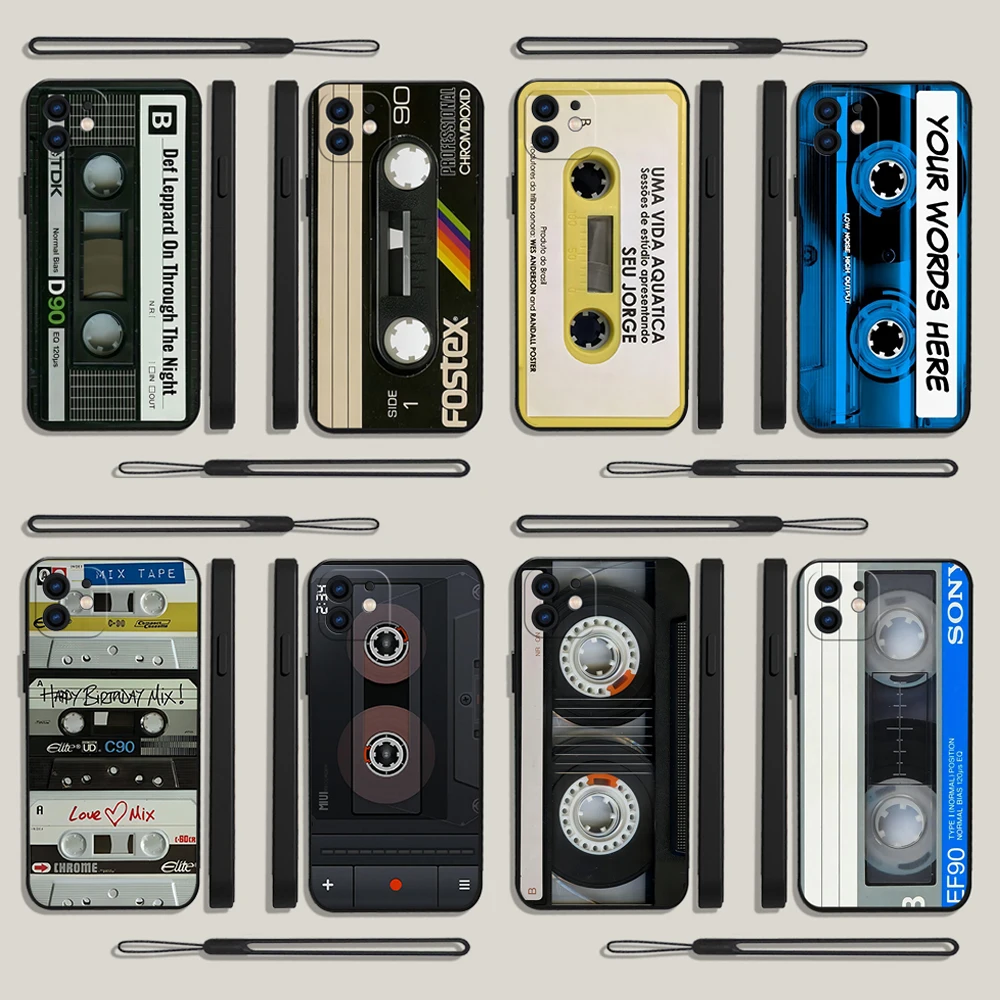 Retro Radio tape Cassette Phone Case For Xiaomi Poco M5 X5 F5 F4 X4 M4 F3 X3 M3 F2 X2 Pro C40 4G 5G GT Liquid Silicone Cover