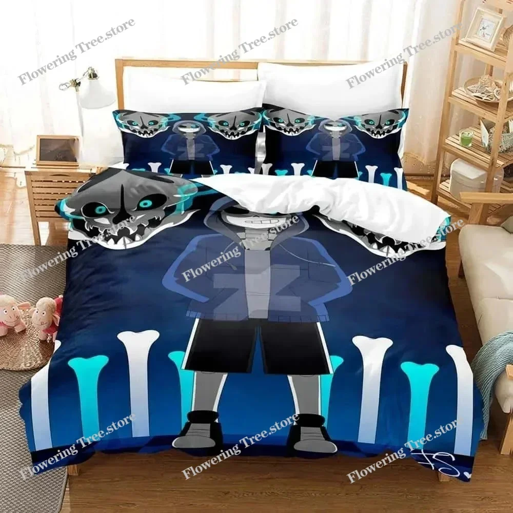 3d Cartoons Undertale Sans Bedding Set Single Twin Full Queen King Size Bed Set Adult Kid Bedroom Duvet Cover Sets Home Textiles