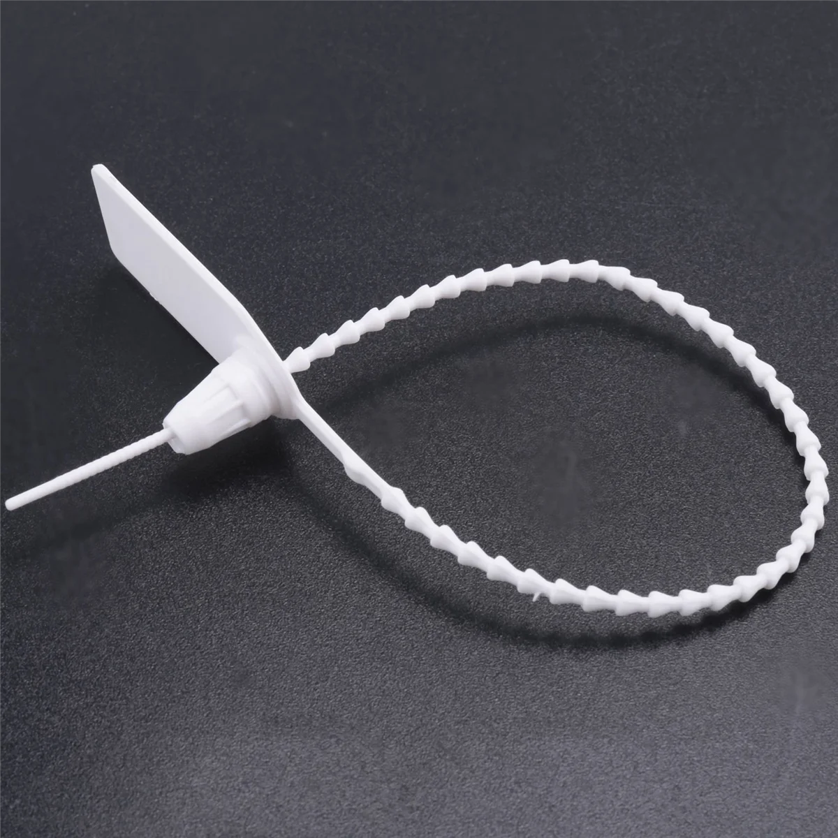 

New 100 Plastic Tamper Seals, Numbered Zip Ties Tags,Disposable Self Locking Signage for Fire Extinguisher,Shipping,250mm A