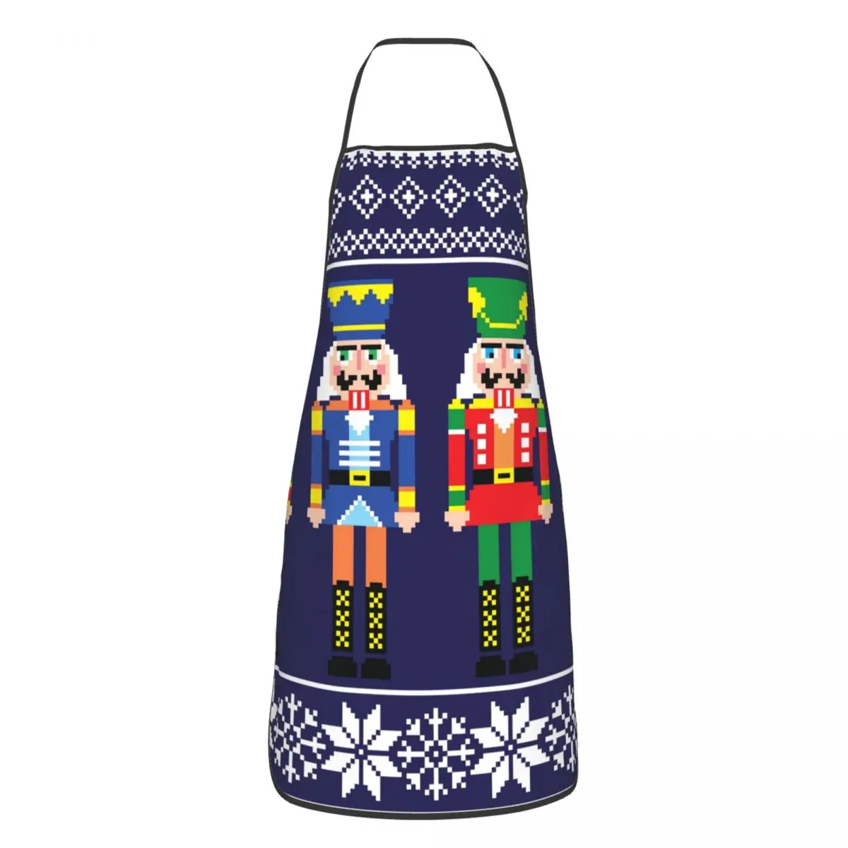 Nutcracker Funny Aprons Christmas Nutcrackers Toy Soldier Adult Unisex Kitchen Chef Bib Tablier Cuisine Cooking Baking Painting