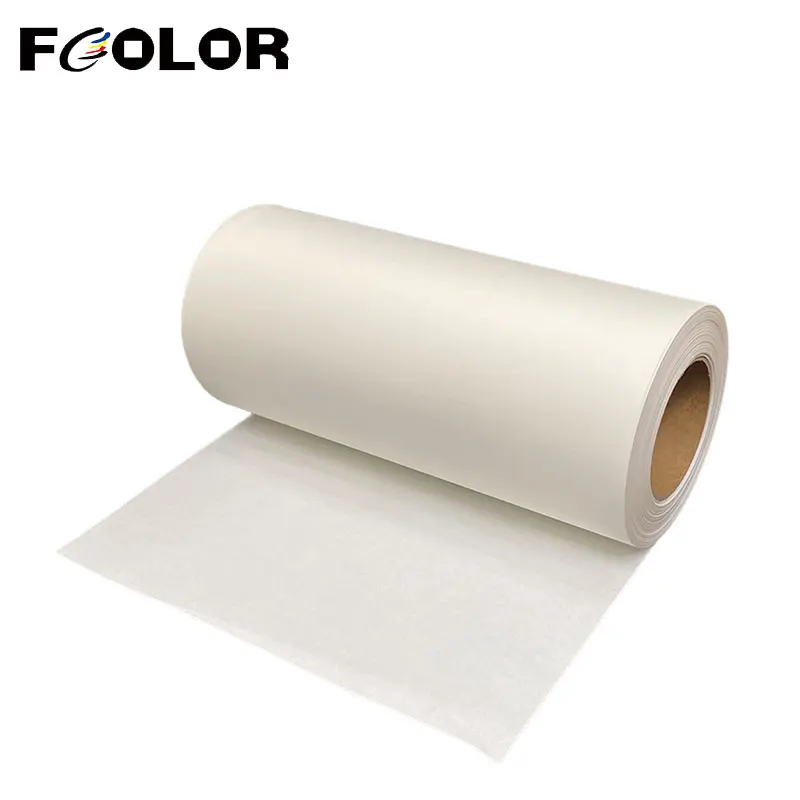 Imagem -06 - Fcolor Dtf Pet Film Roll 30cm 100m 33cm 100m Hot Peel Filme de Transferência Transferência Direta T-shirt Impressora Dtf Universal