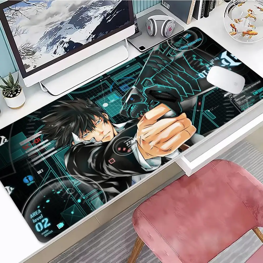 Psycho-Pass Mouse Pad Mouse Pad XXL Gaming Accessories Office Gamer Keyboard Desk Mat Non-Slip Laptop Large Mousepad