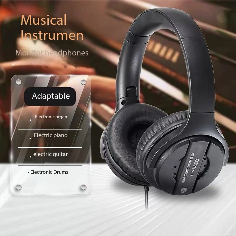 

Monitor Headphones Headband Wired Dynamic Stereo Earphone Professional Noise Canceling Wired Earphones for Musical Instruments