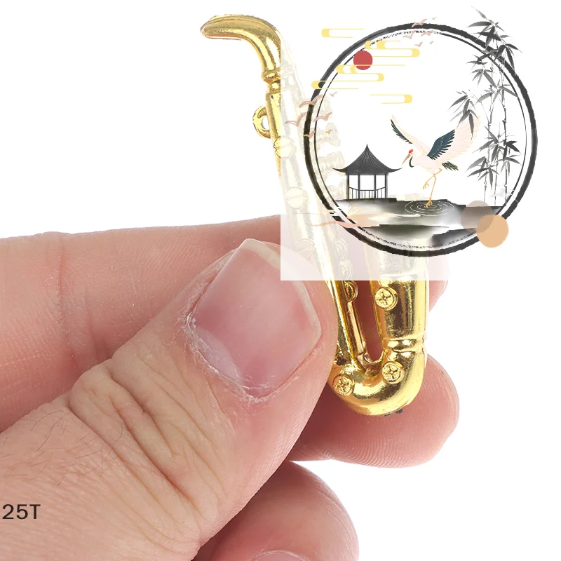 

Mini Guitar Violin Trumpet Doll Musical Instrument Music Dolls House Bar Doll