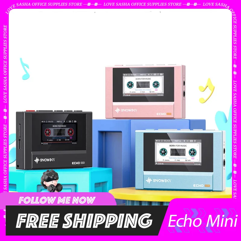 Fiio Snowsky Echo Mini Kablosuz Bluetooth Mp3 Mini Walkman 8 GB Özel Destek Dsd Retro Taşınabilir Bluetooth Oynatıcı Hediye