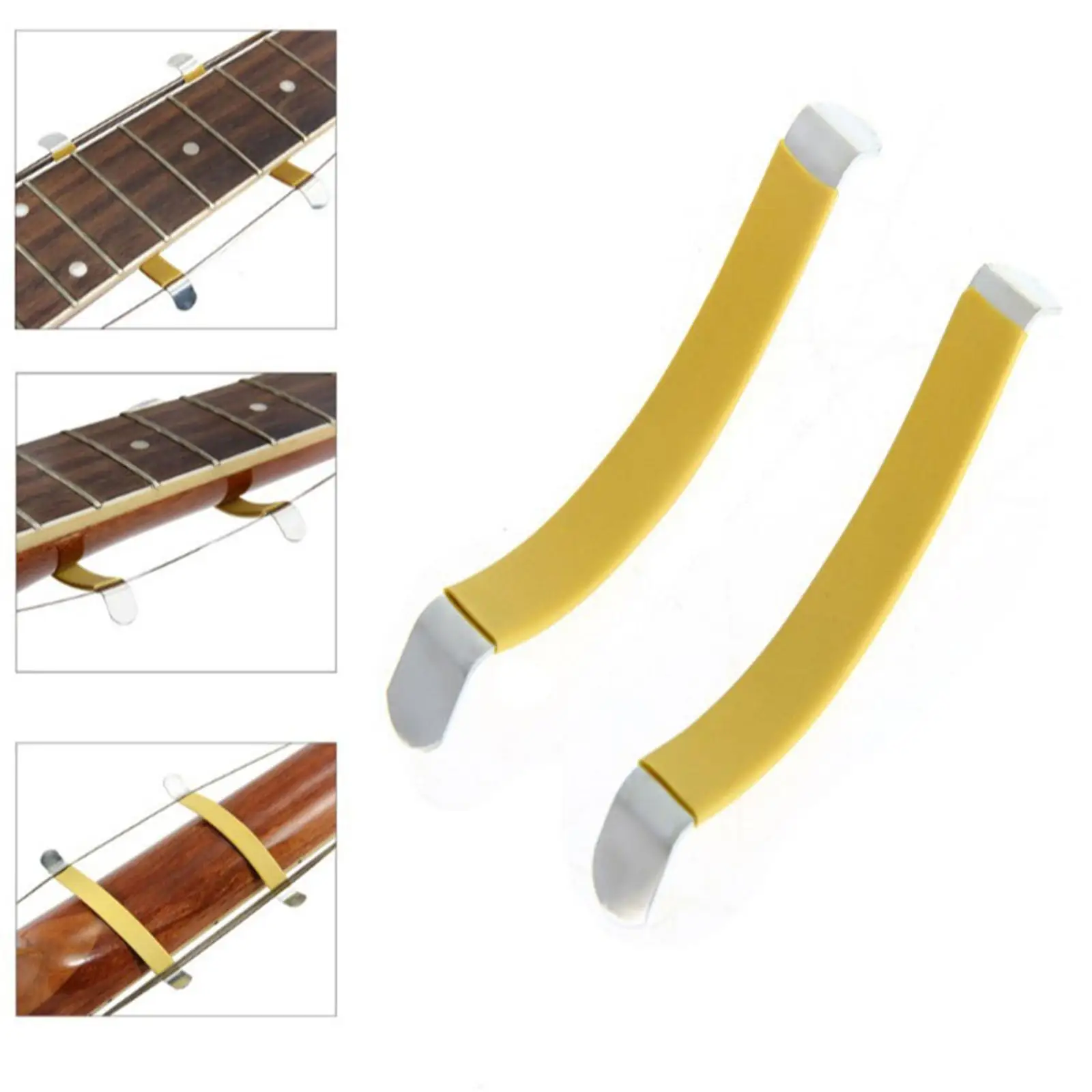 Luthier Repair Tool Fret Leveling Measuring Kit for DIY Guitar Setup and Bass Instrument Care
