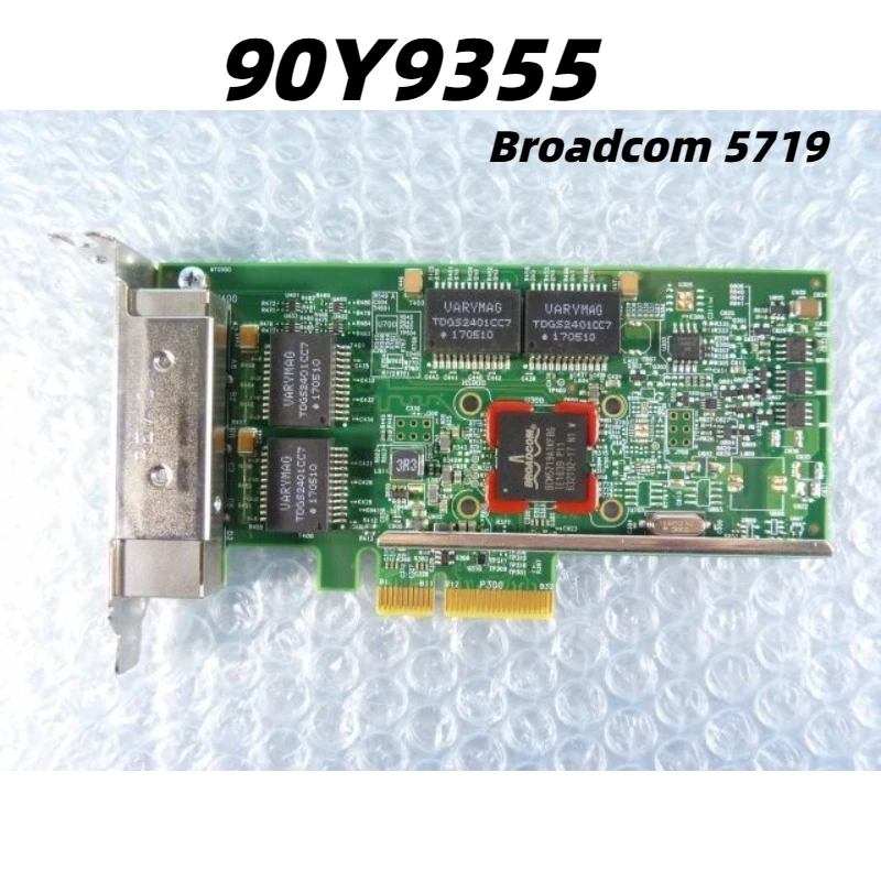 Original 90Y9355 Broadcom 5719 Quad Port 1GbE NIC Gigabit Ethernet 80mm Brack