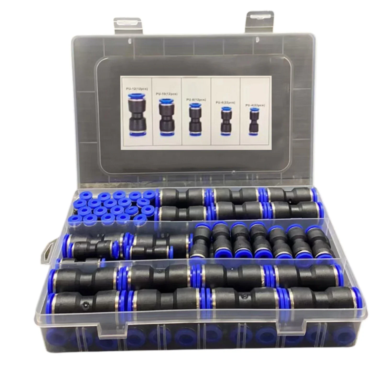 

Cylinder High Pressure Connectors 20x13x4cm Push Connectors Temperature Range 0-60 C Made Of PU And Plastic Total 80 Pieces