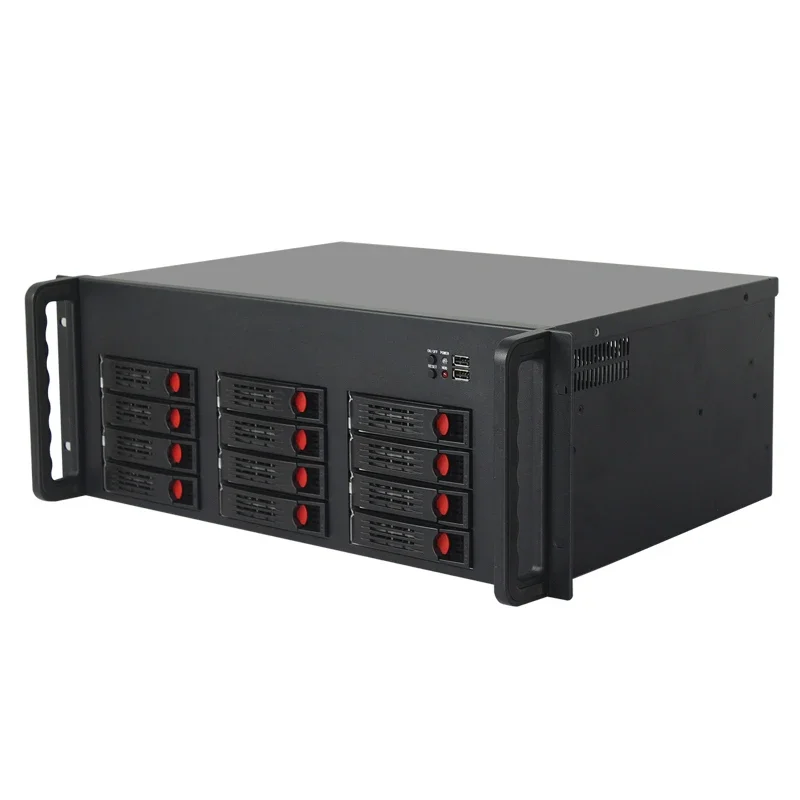 Ultra large data storage 12 bays nas server case 12 drive cage full tower for monitor TV