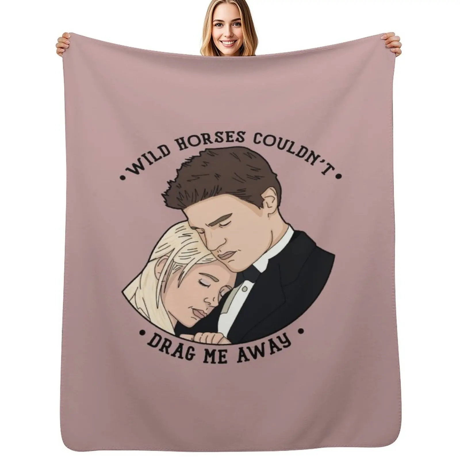 

Buffy & Angel Wild Horses BTVS Throw Blanket Warm Cozy Throw Blanket for Living Room Couch