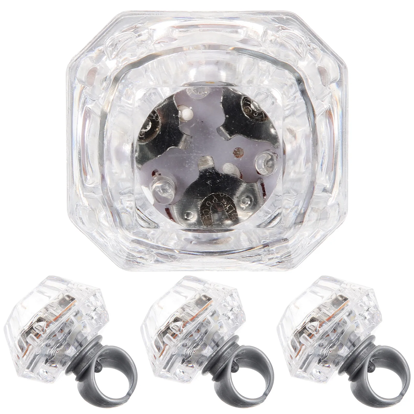 

4 шт. кольца-игрушки для девочек, светящиеся в темноте, для детских праздников