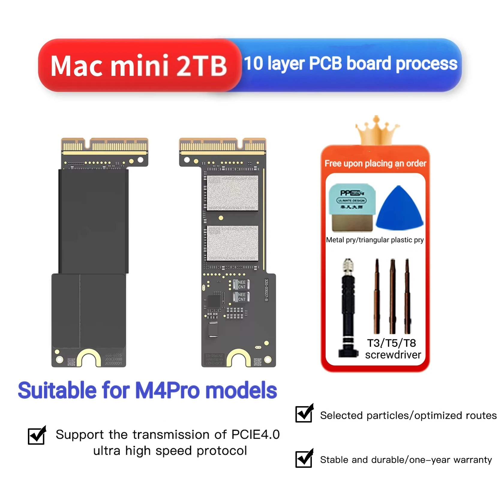 Mac Mini M4 PRO SSD 2TB/4TB NEW  Internal Solid State Hard Disk SSD KIT Drive For M4PRO SSD Capacity Upgrade Memory DIY Reair Ki