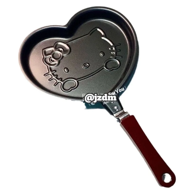 Kawaii Hello Kitty Mini padella a fondo piatto padella antiaderente colazione uova fritte forniture da cucina casa campeggio all'aperto all'ingrosso