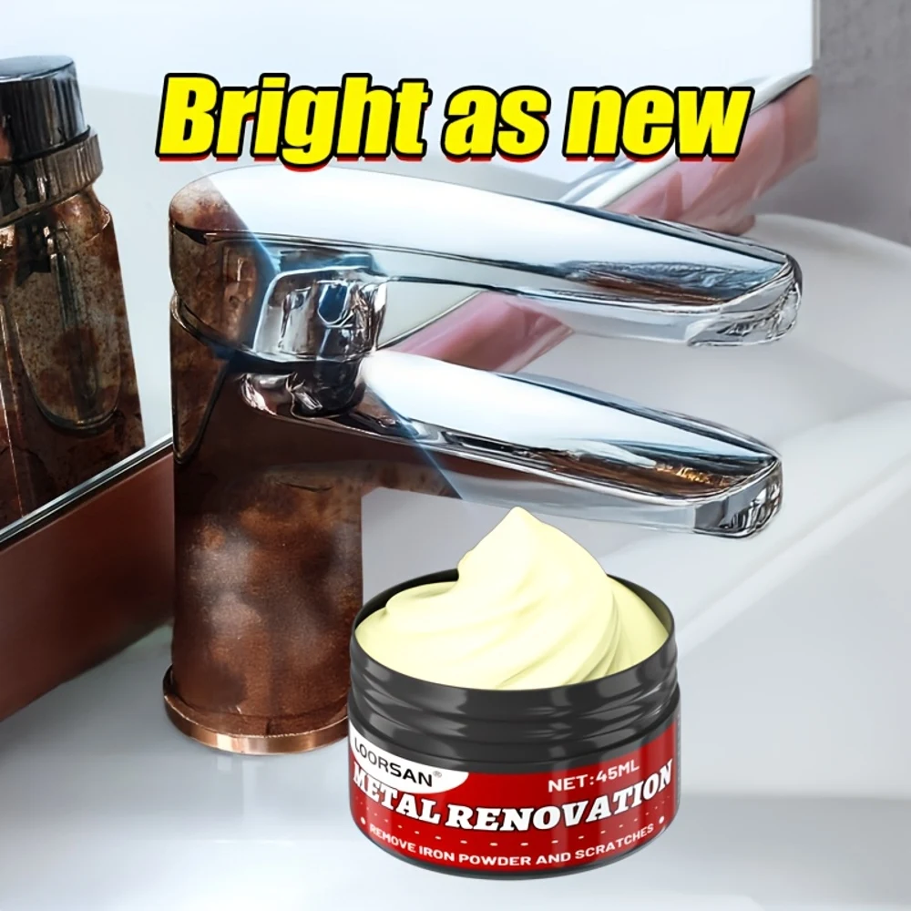 

LOORSAN 45 мл Полироль для металла — универсальное средство для удаления ржавчины для автомобилей, автофургонов, ванной комнаты и кухни — быстродействующий крем для ремонта металла