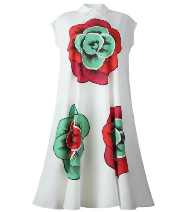 فساتين أفريقية للنساء 2024 ملابس أفريقية جديدة بيضاء مطبوعة رداء تقليدي أفريقيا فستان طويل