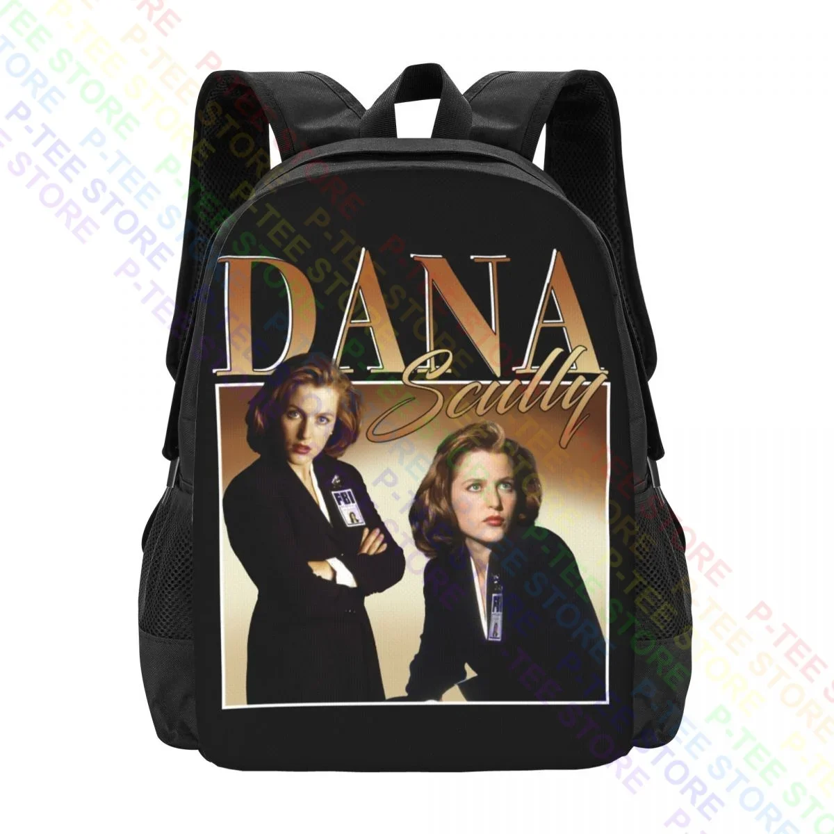 Tha012501 The X-Files Gillian Anderson Dana Scully 90SBackpack Large Capacity Fashion Riding Backpack