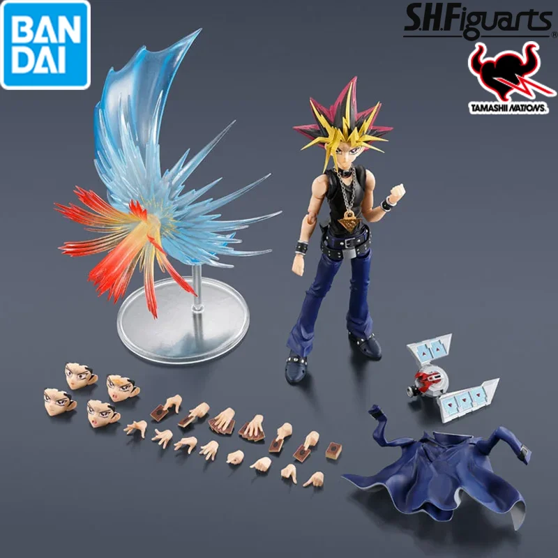 

In Stock Original Bandai S.H.Figuarts Yami Yugi Yu-Gi-Oh! Duel Monsters Figure Anime Action Model Collectible Toys Gift