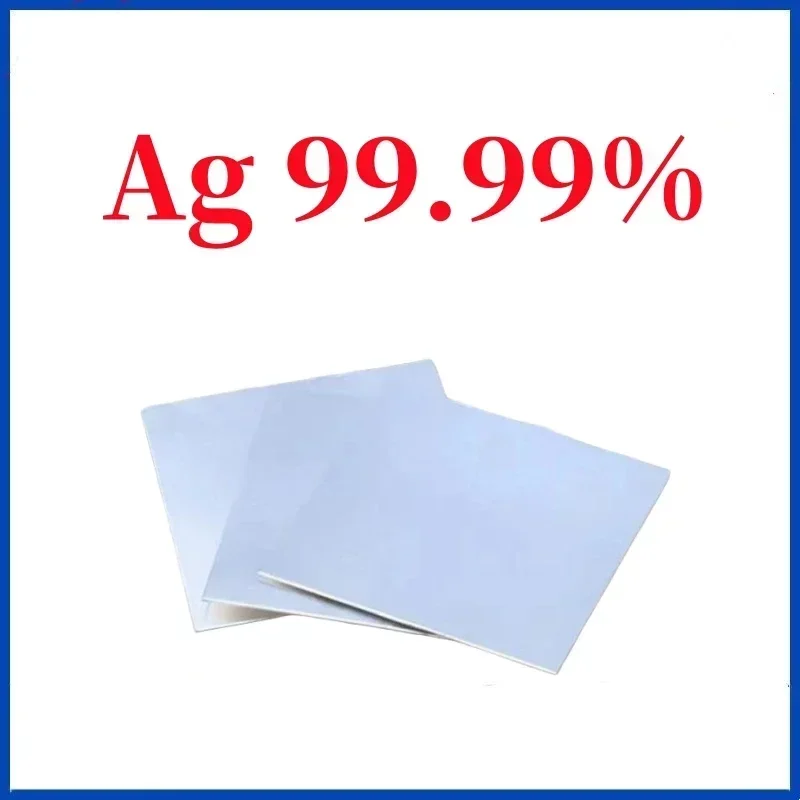 

High Purity Silver Foil Silver Sheet 99.99% Ag Electrode Custom Size Available