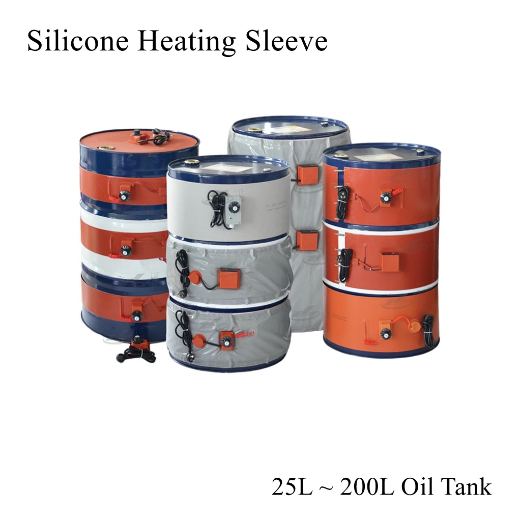 Silicone Rubber Heating Sleeve Oil Tank Iron Drum Heater Liquefied Gas Cylinder Silastic Heat Tracing Belt Temperature Control