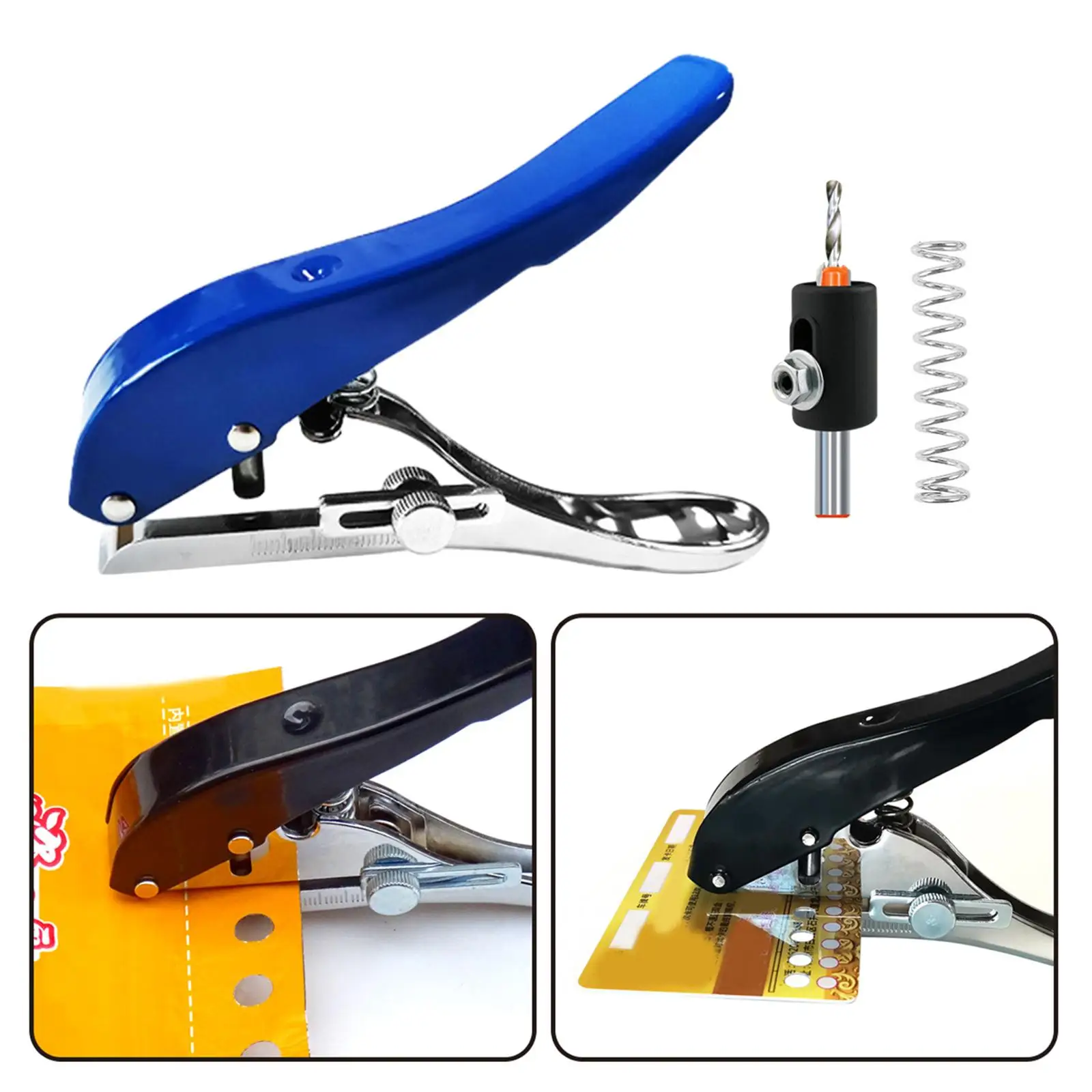 Manual Edge Band Puncher Plier Portable Hand Tool for Tags Cardboard Labels