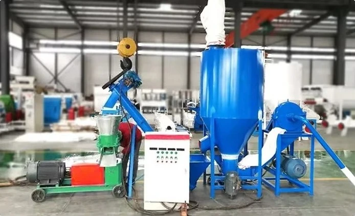 Livestock Cattle Sheep Feed Processing Machine Animal Poultry Chicken Feed Granulator Plant Line for Small Cow Goat Farming
