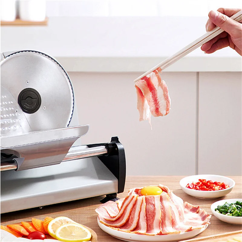 220V/110 electric Slicer Household Lamb slice meat Slices of bread Hot Pot Desktop Meat cutting machine