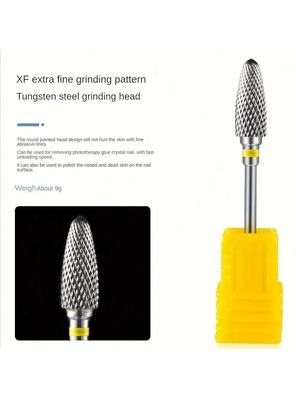 1 oder 5 TEILE/SATZ Wolframkarbid-Nagelpolier-Bits-Set – professionelle Nagelbohrer zum Entfernen von Acrylgel, Nagelkunst