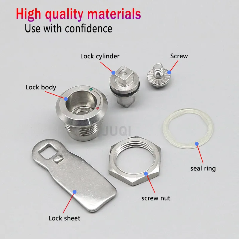 304 stainless steel triangle lock MS705 tongue lock opening 22mm distribution box equipment cabinet door elevator lock cam lock