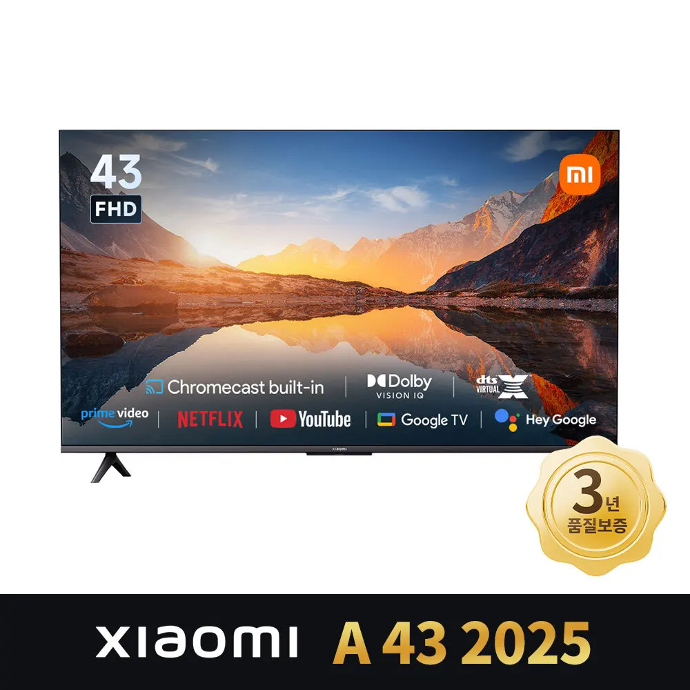 Xiaomi Tv a 2025 43-inch Smart Google Tv 2025 New Model 1080P Fhd Bezel-less