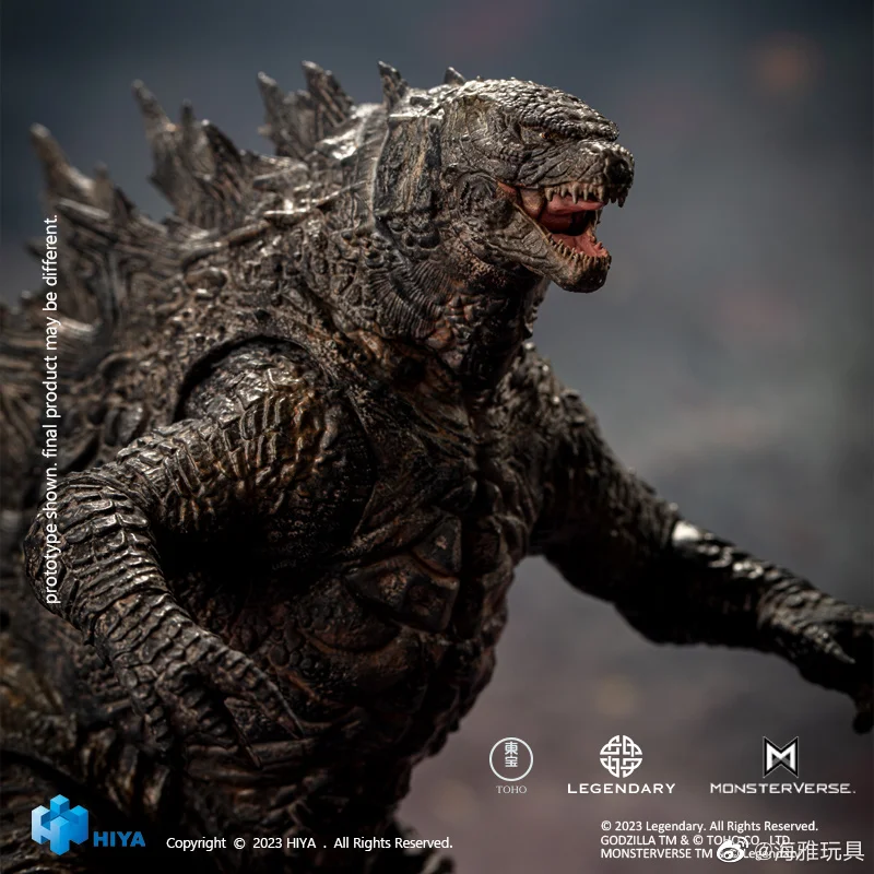 Estoque 100% original hiya brinquedos godzilla requintado básico