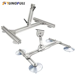 DIY Linear Actuator Stands Stainless Steel / Aluminium Alloy Angle Adjustable Support Motor Bracket With Suction Cup