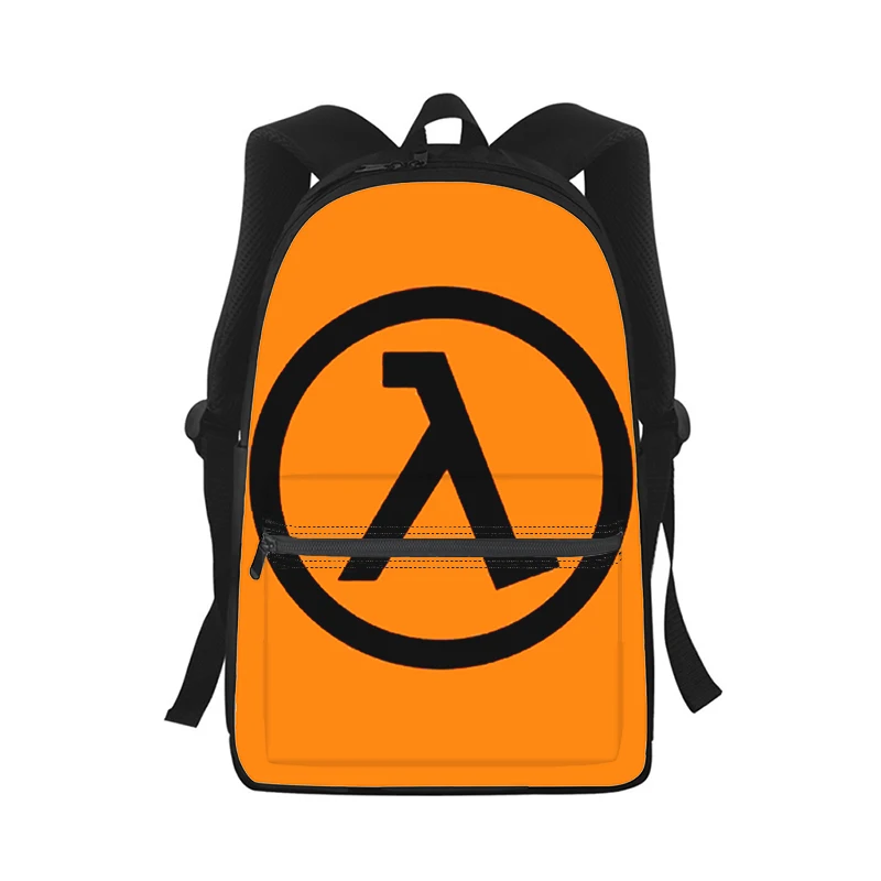 Imagem -06 - Half Life hl Jogo para Mulheres dos Homens Mochila Impressão 3d Moda Estudante Bolsa de Escola Portátil Mochila Crianças Viagem Bolsa de Ombro