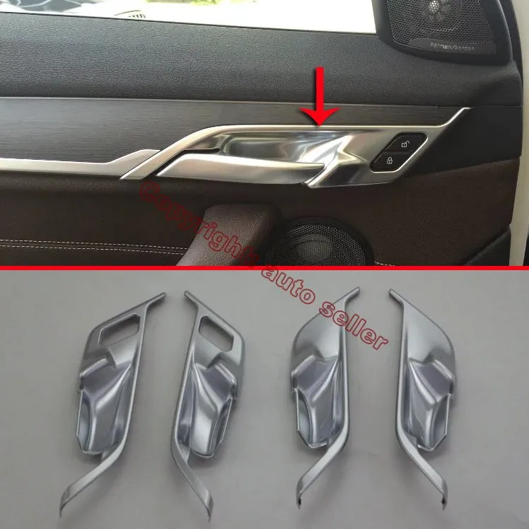 

ABS Pearl Chrome Inside Interior Door Handle Cover Trim For BMW F48 X1 2016 2017 Car Accessories Stickers