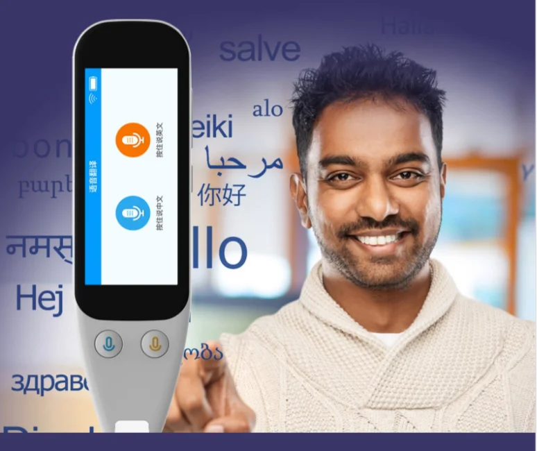 OEM-Custom Language Translator Pen Scanner, Scantalker, Examination Reader em espanhol, francês, árabe, inglês, japonês e coreano