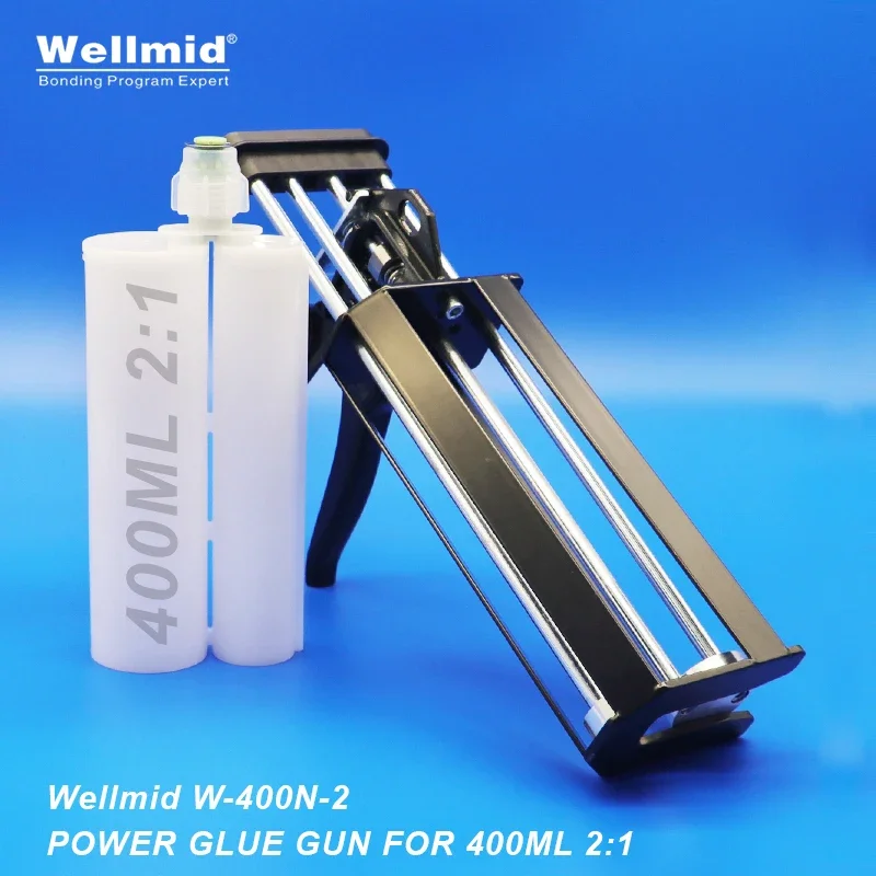 400ml 2:1 AB Power Glue Dispensing Gun 2K Portable Double Tube Mixing Dispenser 3M Araldite Cartridge Adhesive Metal Glule Gun