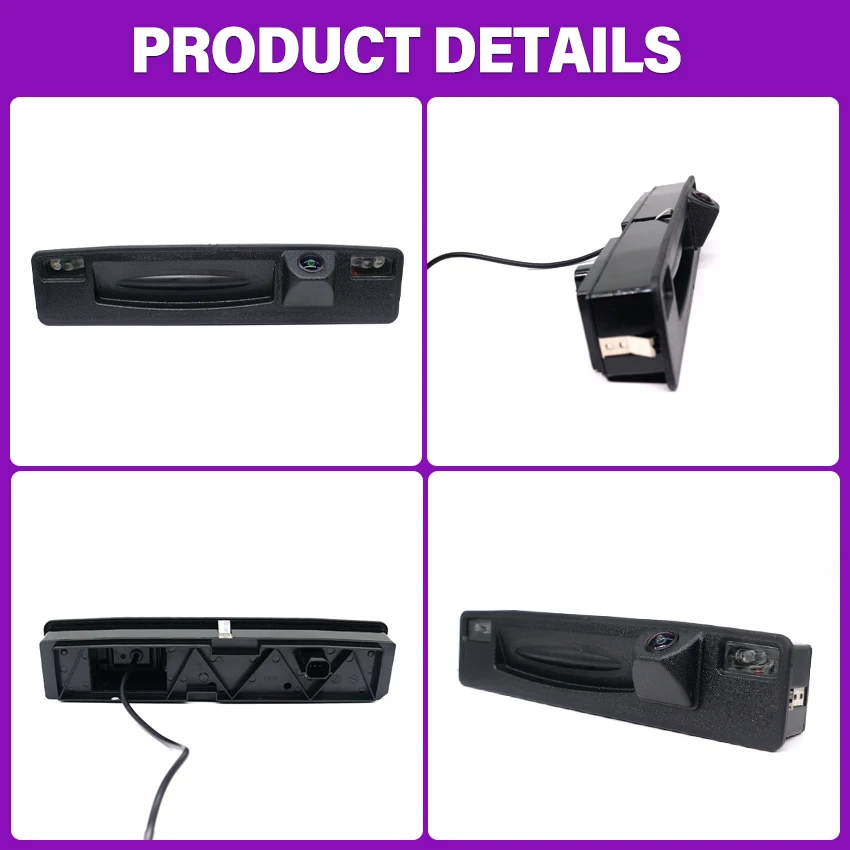 Full HD Trunk Handle Camera For Ford Focus Mk4 C519 2018 2019 2020 2021 CCD Night Vision Backup Reverse Rear View Camera