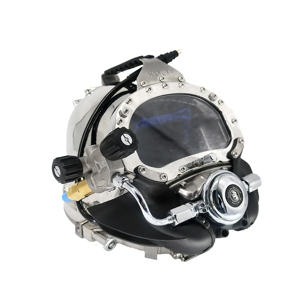 Factory Direct Stainless Steel Diving Helmet Commercial Diving Helmet Hard Diving Helmet