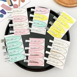 4 Pcs Hair Clips Side Bangs Fix Fringe Barrette Makeup No Bend Seamless Washing Face Accessories Women Girls Styling Hairpins