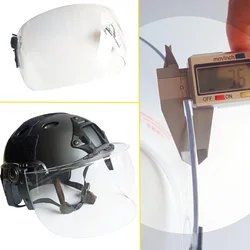 Casco MICH 2000 táctico con visera transparente para airsoft y paintball