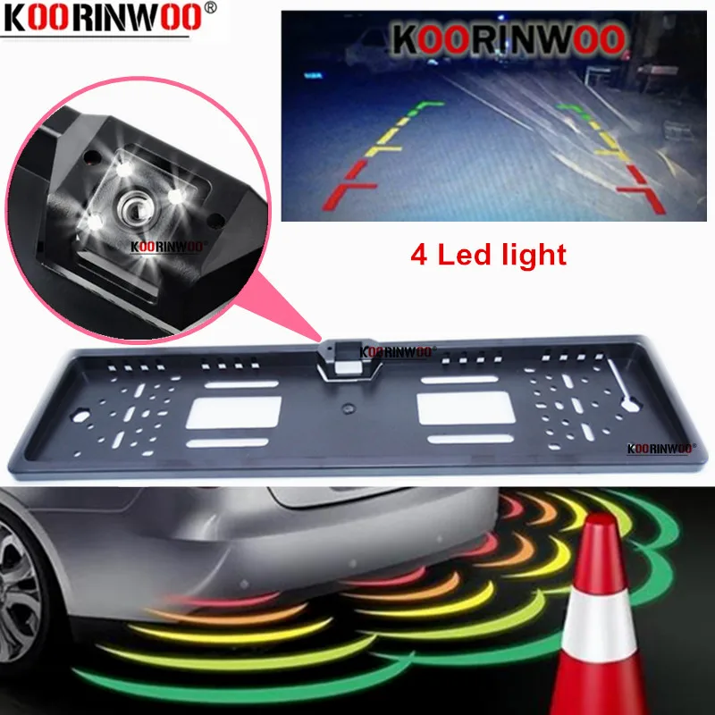 

Car Reversing Camera Vehicle Android Radio Parking Backup European License Plate Frame Night Nision Auto Electronic Accessories