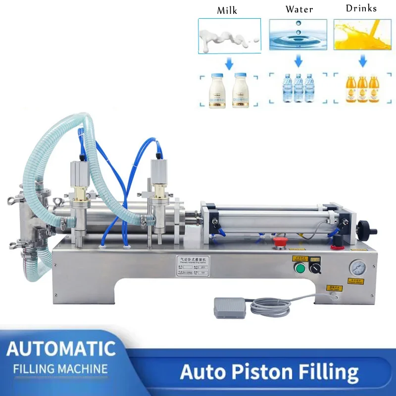 2026 Hot Sale Quick Automatic Two Head High Accuracy Viscous Liquid Filling Machine Beverage Milk Olive Small Soft Drink Oil