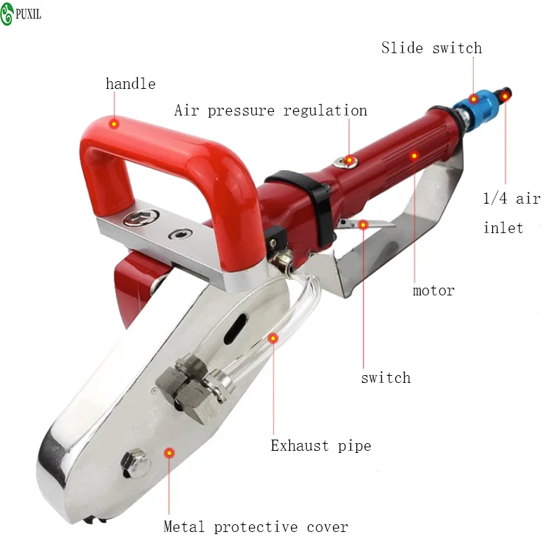 Powerful Handheld Pneumatic Vacuum Cleaner Peeling Machine for X8 Carton Waste Paper in Carton Factory