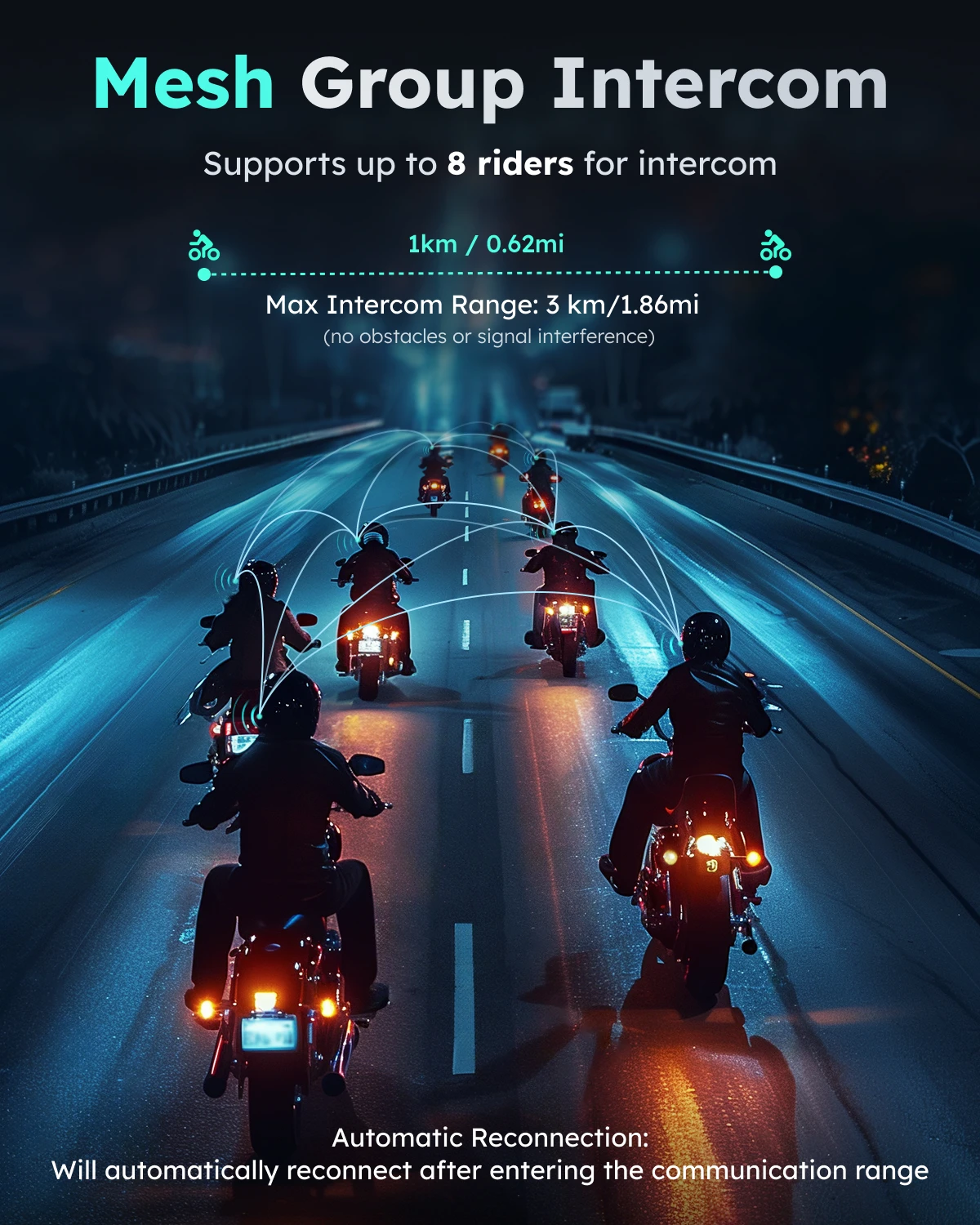 ASMAX S1 خوذة سماعات بلوتوث مقاوم للماء الحد من الضوضاء دراجة نارية سماعات التحكم الصوتي سماعة رأس بخاصية البلوتوث شبكة المجموعة