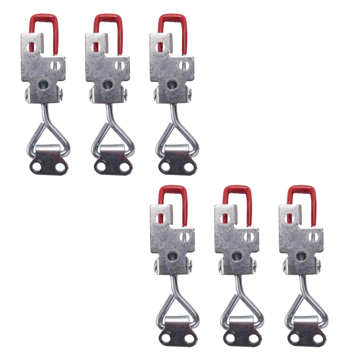 풀 액션 래치 조절식 토글 클램프, 150kg 330Lbs 고정, 6PCs