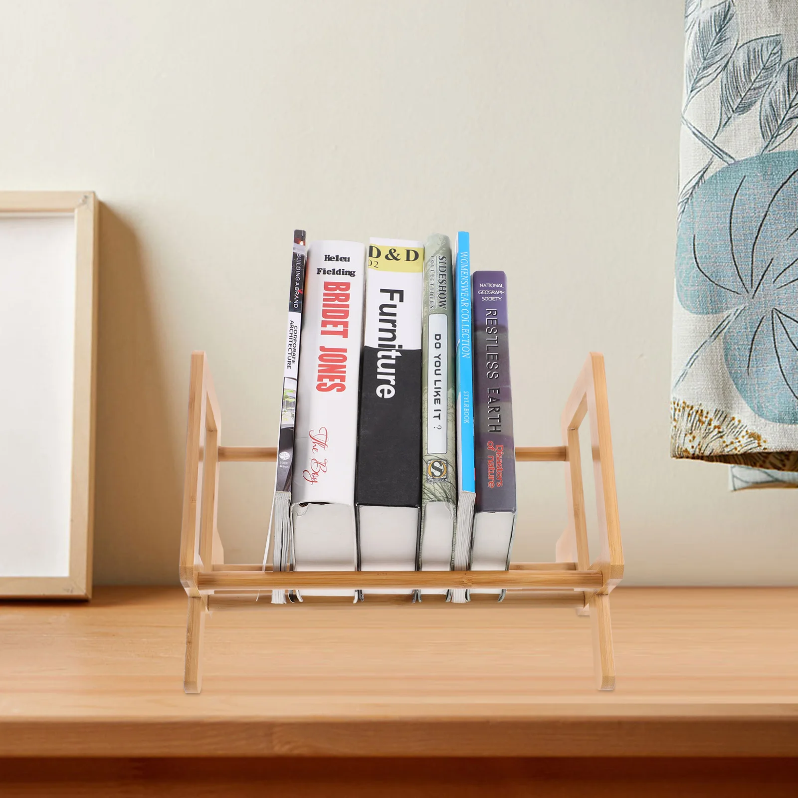 Compact Bamboo Book Stand for Desktop Use Reading Writing Cooking Multi-Purpose Document Holder Sturdy Non-Slip Surface Ideal