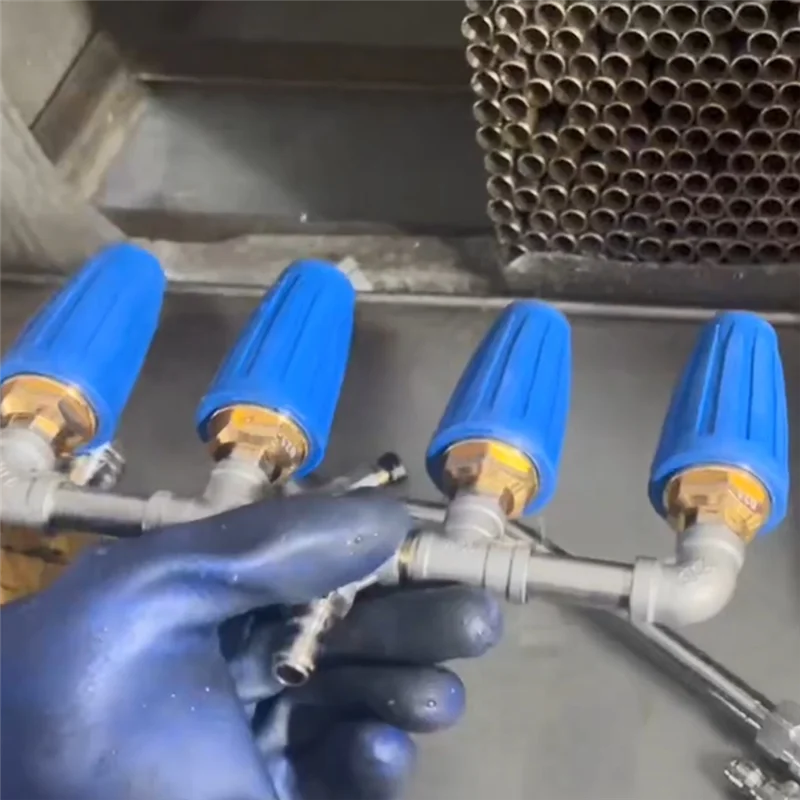 MOPHE-Pressure Washer With 4000 PSI, Four-Way Turbo Nozzle, 360° Rotation, 1/4" Quick Connector, For Car Cleaning