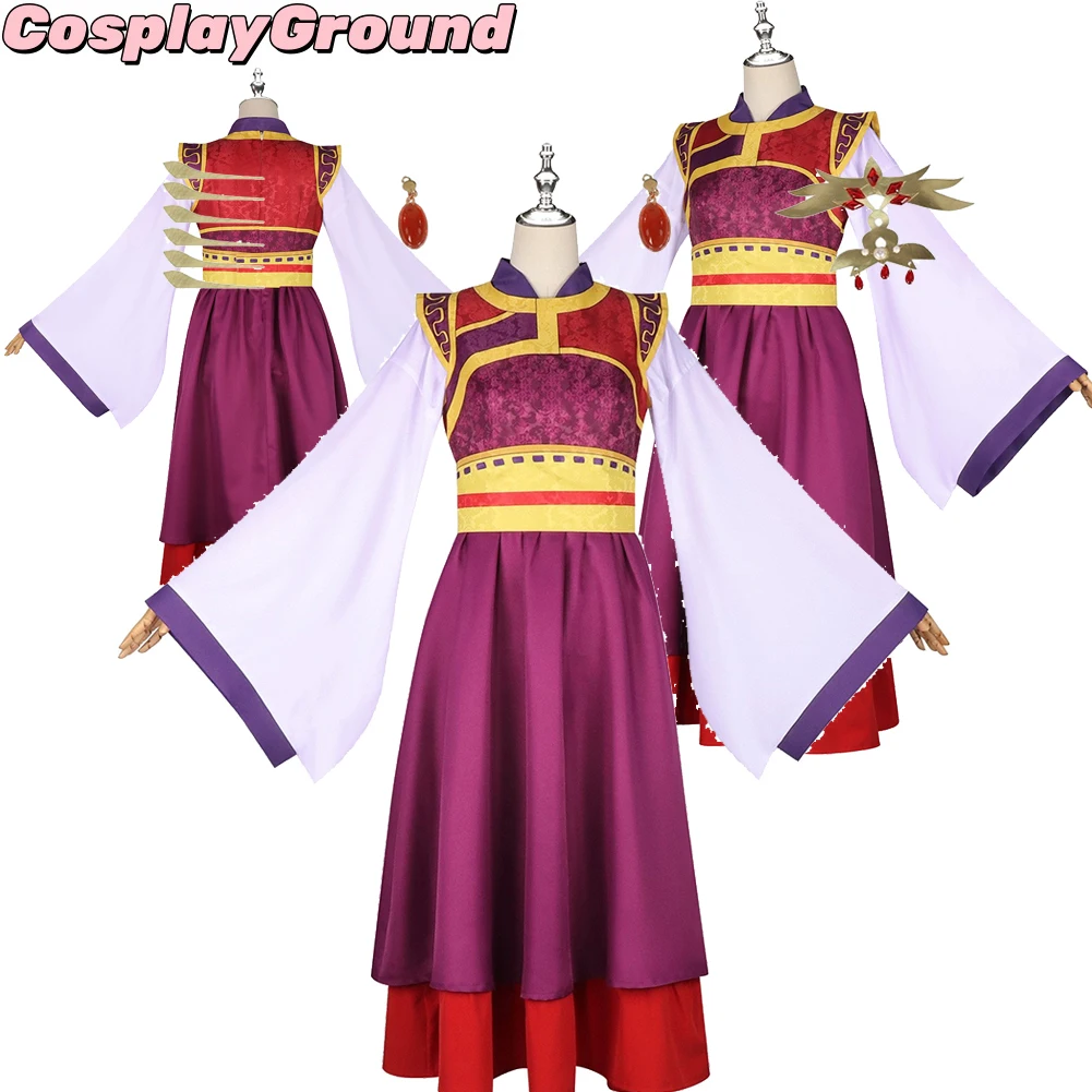 

The Apothecary Anime Diaries Loulan Consort Adult Cosplay Costume Kimono Headband Outfits Halloween Carnival Party Women Suit